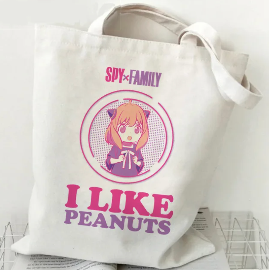 Family Espionage I Like Peanuts Tote Bag