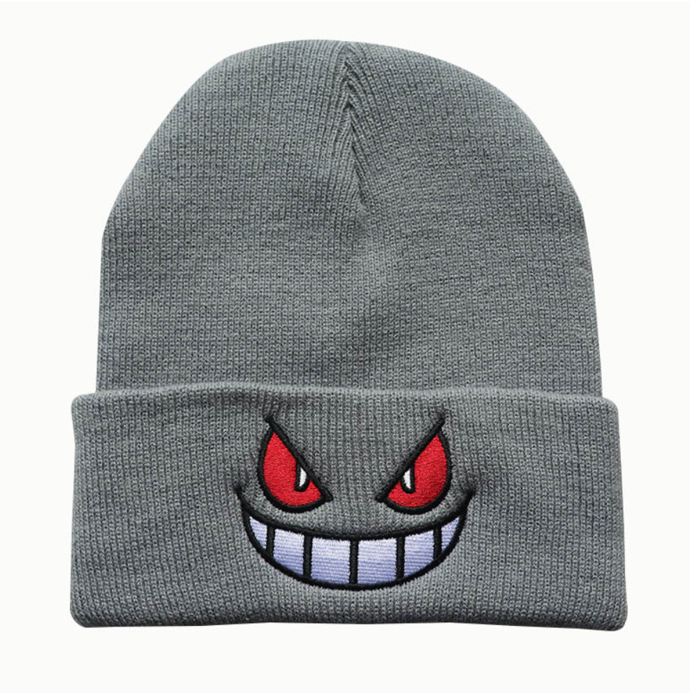 Beanie mit aufgesticktem Phantom Smile