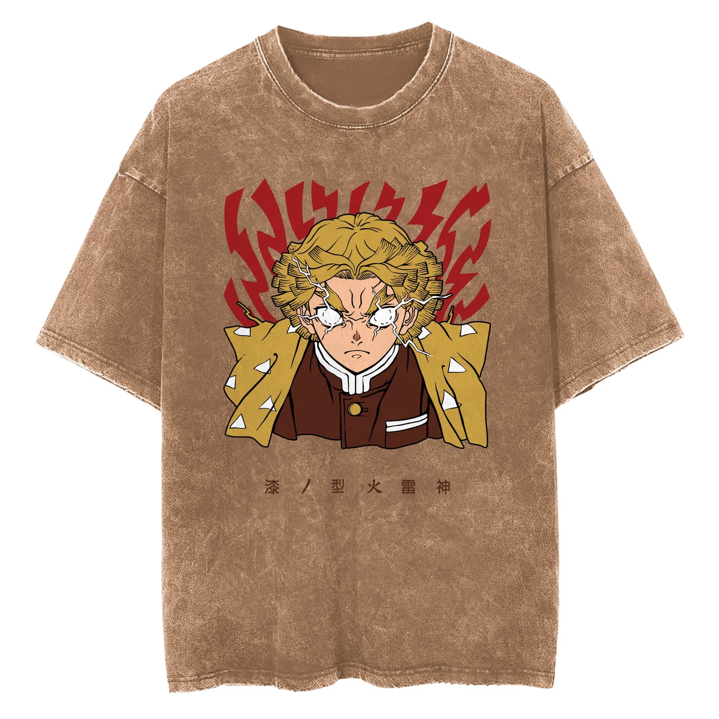 T-shirt Rage V2 de Zenitsu, le tueur de démons
