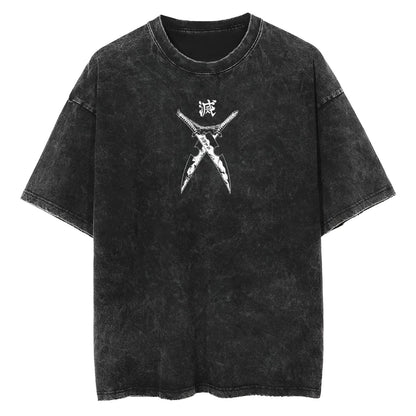 Blade of Demon Hunters Thunder Breather V2 Vintage T-Shirt