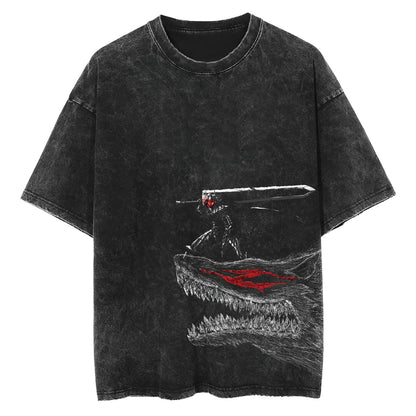 Dark Sword Saga Swordsman V3 Vintage T-Shirt