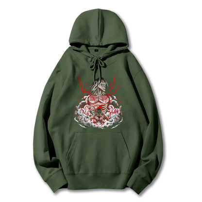 Titan Siege Eren Yeager Attack Titan V3 Hoodie