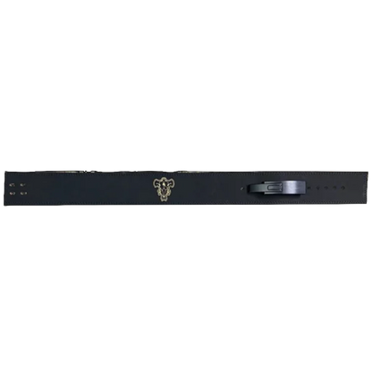 Clover Magic Black Bulls Embroidered Gym Lever Belt