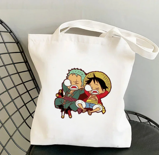 Pirate King’s Voyage Straw Hat Captain & Pirate Hunter Swordsman Tote Bag