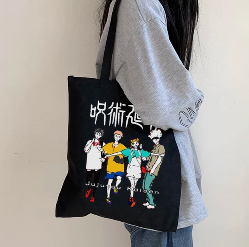Tokyo Sorcery Friends Tote Bag (Black)