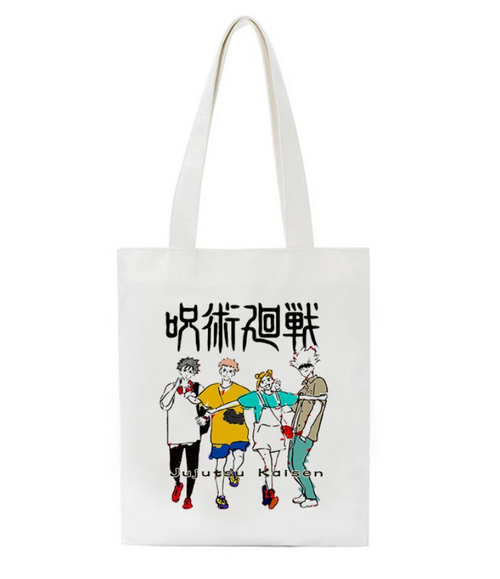 Tokyo Sorcery Friends Tote Bag (White)