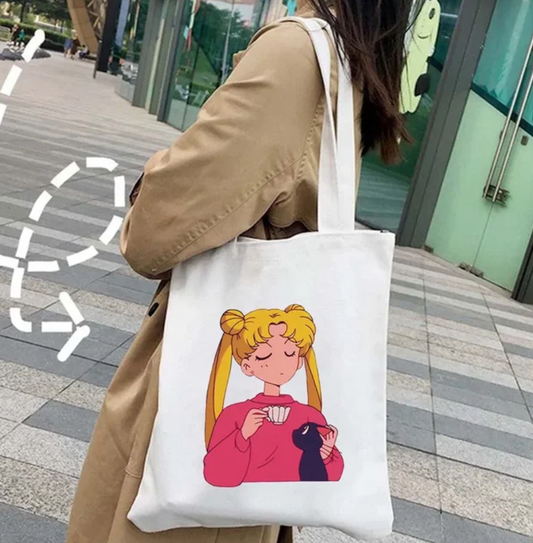 Sailor Moon &amp; Luna V2 Stofftasche