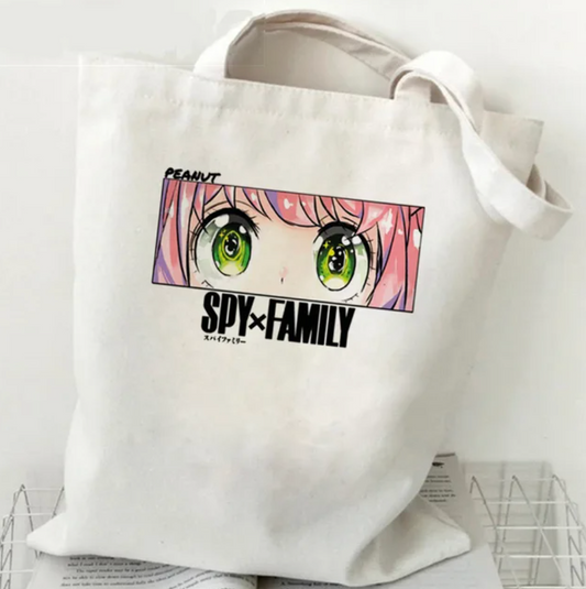 Family Espionage Mind-Reader Kid Gaze Tote Bag