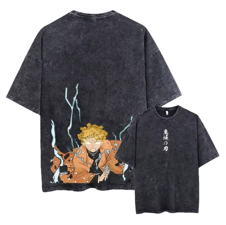 Blade of Demon Hunters Thunder Breather Rage T-Shirt