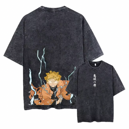 Blade of Demon Hunters Thunder Breather Rage T-Shirt
