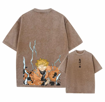 Blade of Demon Hunters Thunder Breather Rage T-Shirt