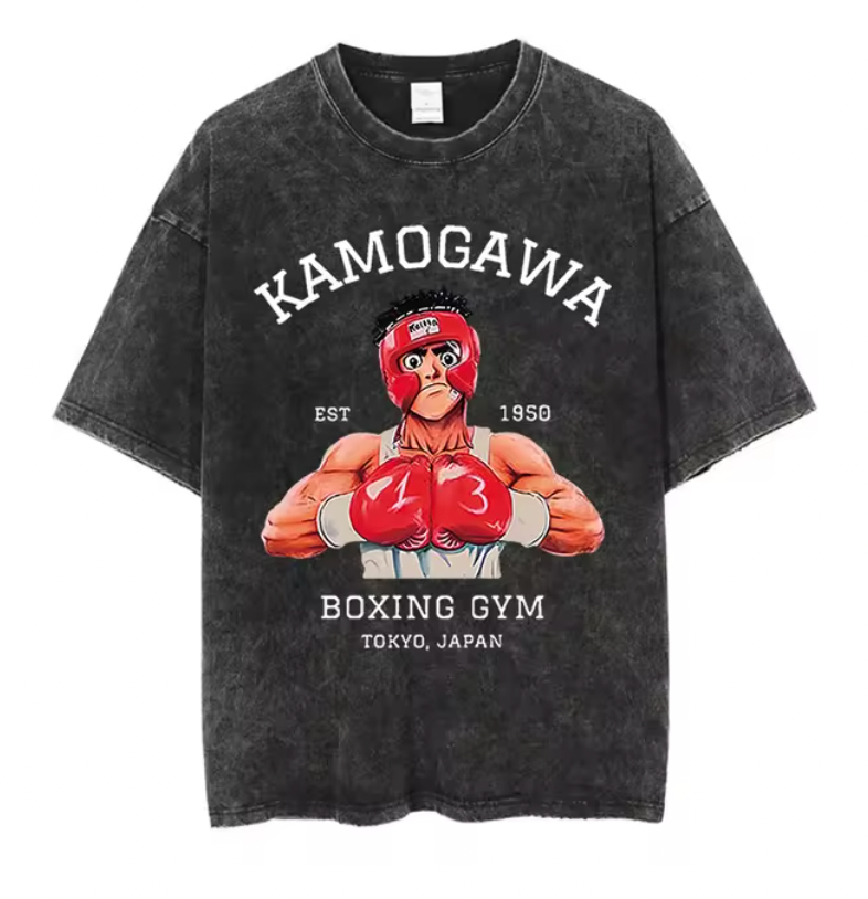 Hajime No Ippo Kamogawa Box-Fitness-T-Shirt