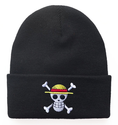 Pirate King’s Voyage Straw Hat's Jolly Unlucky King of the Seas Embroidered Beanie