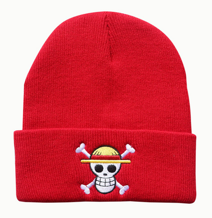 Pirate King’s Voyage Straw Hat's Jolly Unlucky King of the Seas Embroidered Beanie