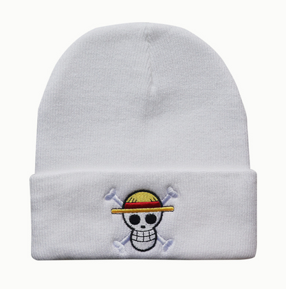 Pirate King’s Voyage Straw Hat's Jolly Unlucky King of the Seas Embroidered Beanie