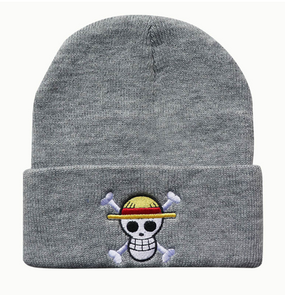 Pirate King’s Voyage Straw Hat's Jolly Unlucky King of the Seas Embroidered Beanie