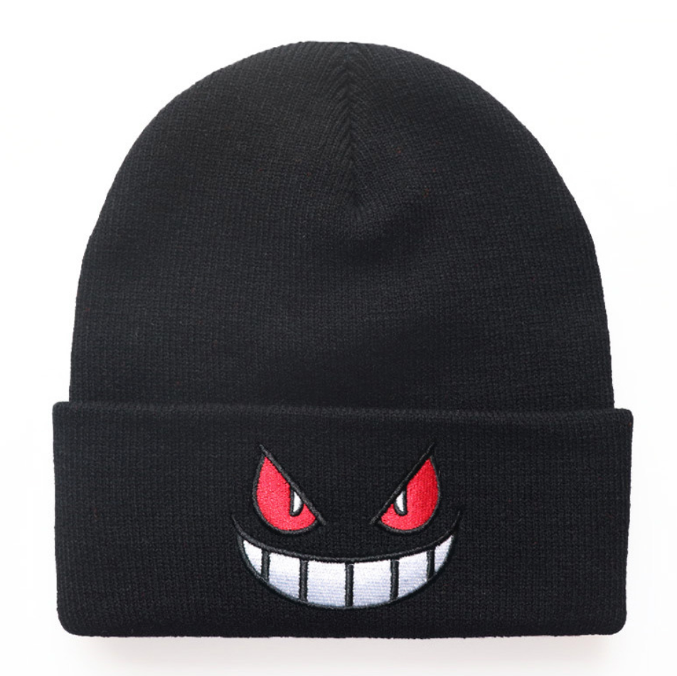 Beanie mit aufgesticktem Phantom Smile