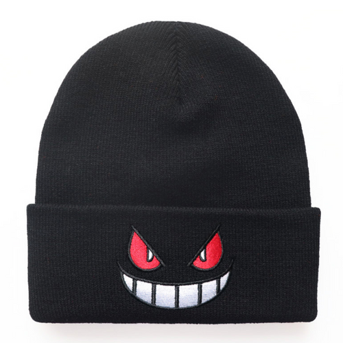 Beanie mit aufgesticktem Phantom Smile
