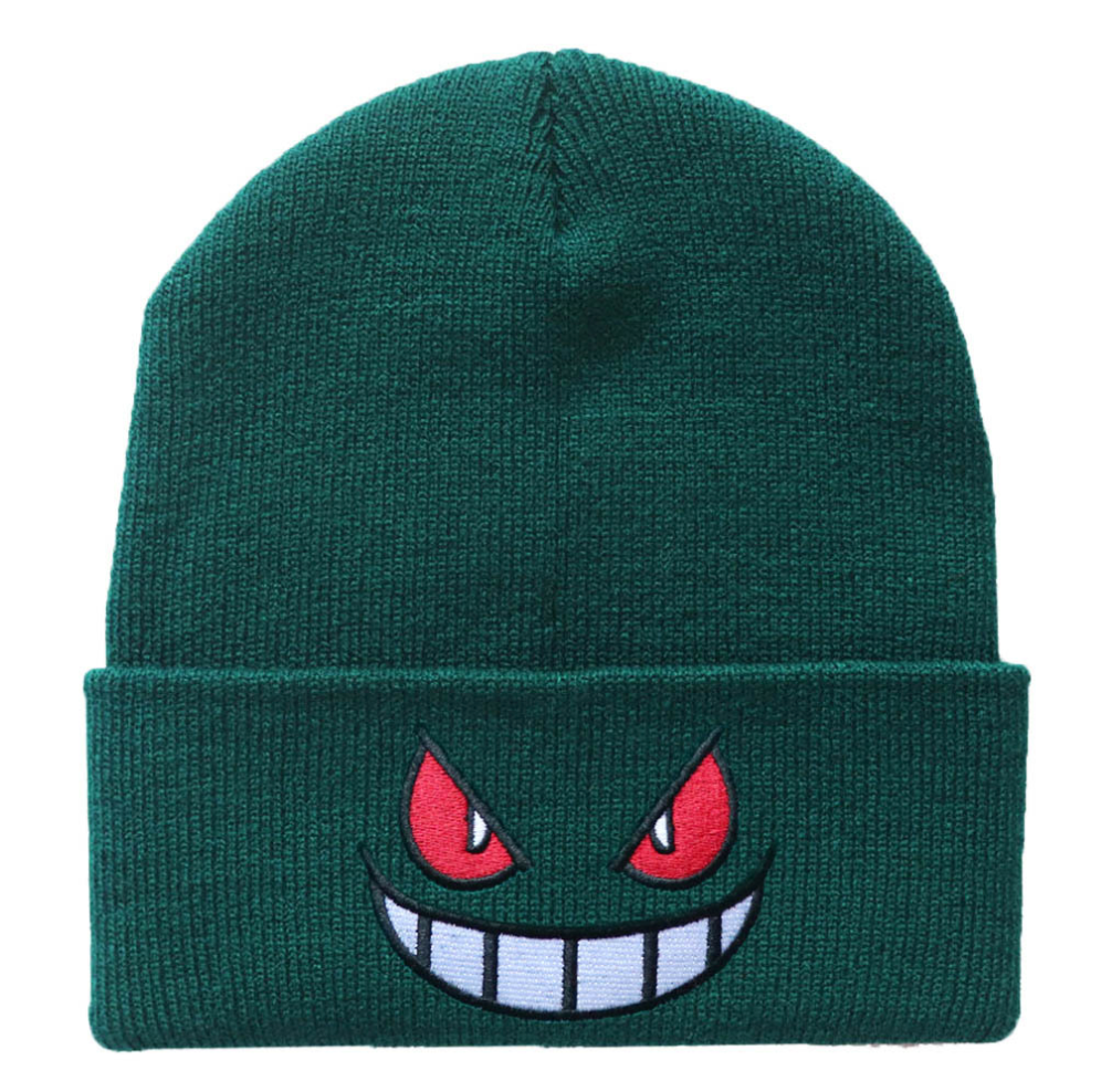 Beanie mit aufgesticktem Phantom Smile