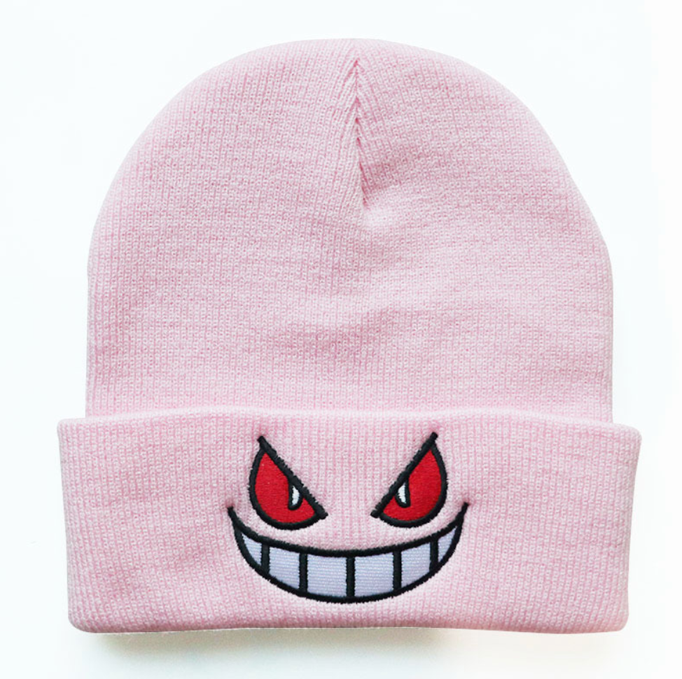 Beanie mit aufgesticktem Phantom Smile