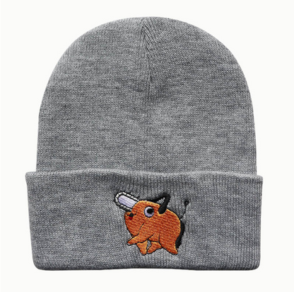 Devil Hunters Pochita Embroidered Beanie