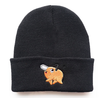 Devil Hunters Pochita Embroidered Beanie