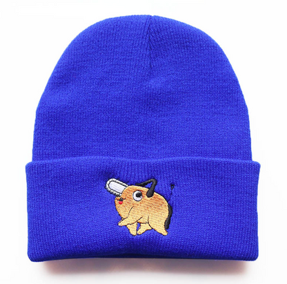 Devil Hunters Pochita Embroidered Beanie