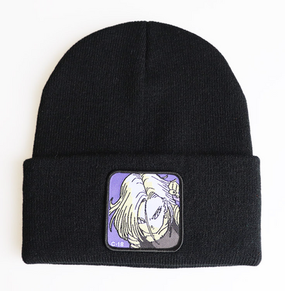 Saiyan Legacy C-18 Patch Embroidered Beanie