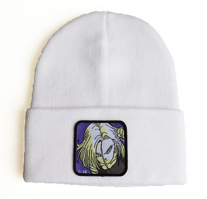 Saiyan Legacy C-18 Patch Embroidered Beanie