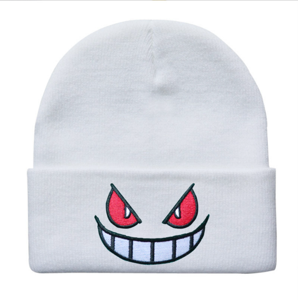 Beanie mit aufgesticktem Phantom Smile
