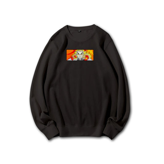 Blade of the Demon Hunters Kyojuro Rengoku Fire Hashira Sweatshirt