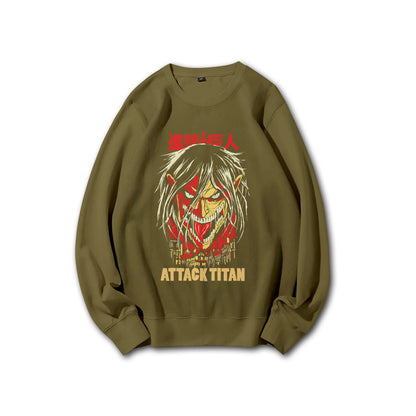 Titan Siege Eren Yeager Attack Titan V2 Sweatshirt