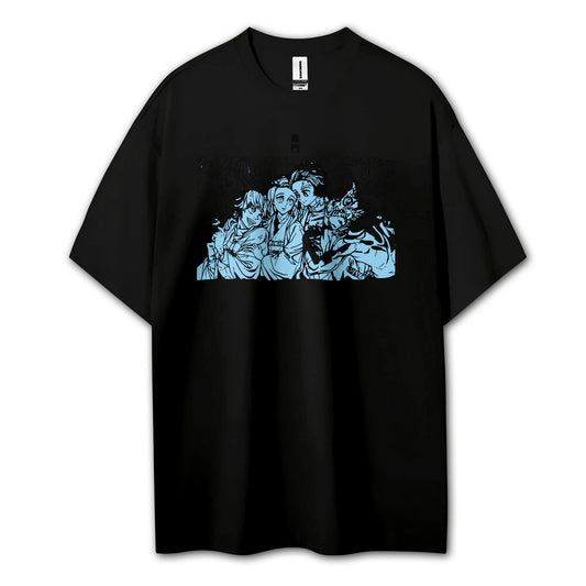Blade of the Demon Hunters Tanjiro's Squad T-Shirt