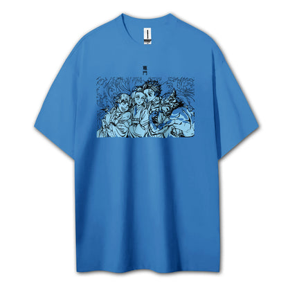 Blade of the Demon Hunters Tanjiro's Squad T-Shirt