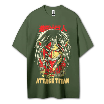 Titan Siege Eren Yeager Attack Titan V2 T-Shirt