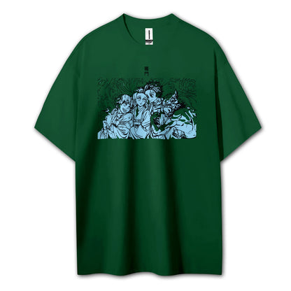 Blade of the Demon Hunters Tanjiro's Squad T-Shirt
