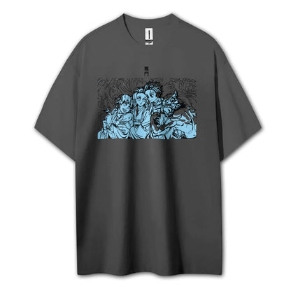 Blade of the Demon Hunters Tanjiro's Squad T-Shirt