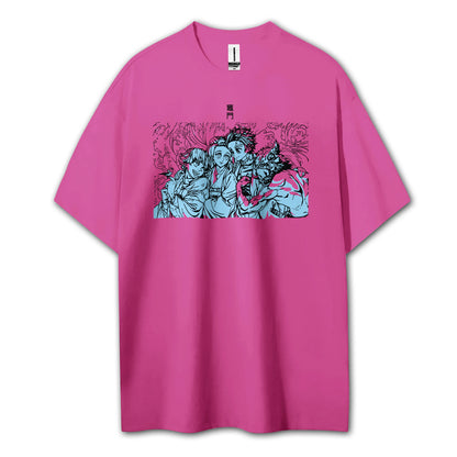 Blade of the Demon Hunters Tanjiro's Squad T-Shirt