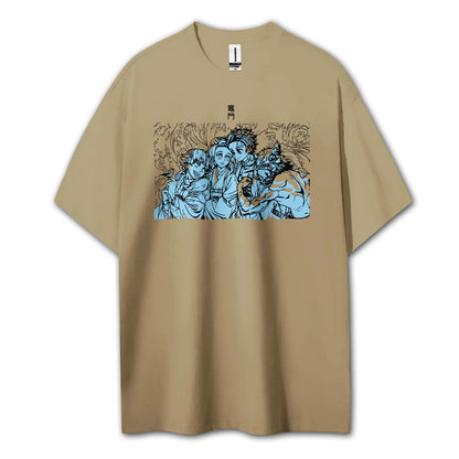 Blade of the Demon Hunters Tanjiro's Squad T-Shirt