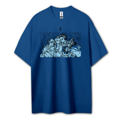 Blade of the Demon Hunters Tanjiro's Squad T-Shirt