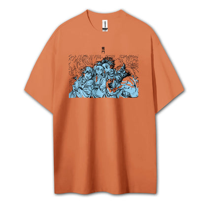 Blade of the Demon Hunters Tanjiro's Squad T-Shirt