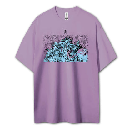Blade of the Demon Hunters Tanjiro's Squad T-Shirt