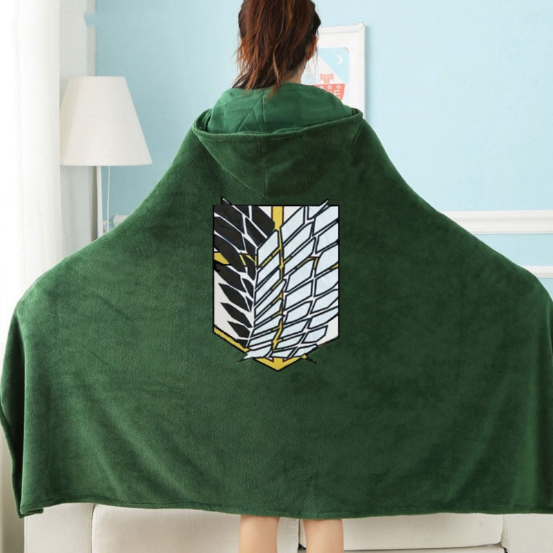 Titan Siege Survey Corps Blanket Hoodie
