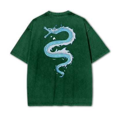 Blade of Demon Hunters Water Hashira Tomiyoka Water Dragon Vintage T-Shirt