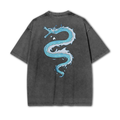 Blade of Demon Hunters Water Hashira Tomiyoka Water Dragon Vintage T-Shirt