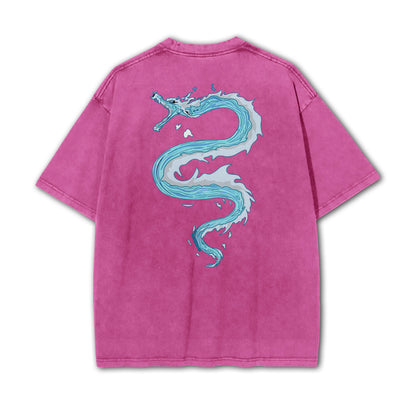 Blade of Demon Hunters Water Hashira Tomiyoka Water Dragon Vintage T-Shirt