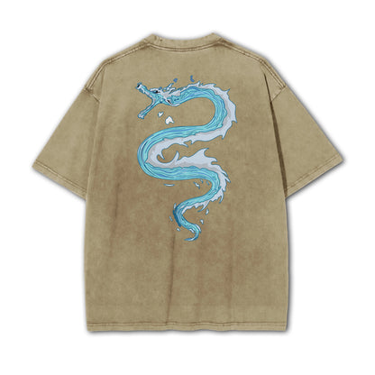 Blade of Demon Hunters Water Hashira Tomiyoka Water Dragon Vintage T-Shirt