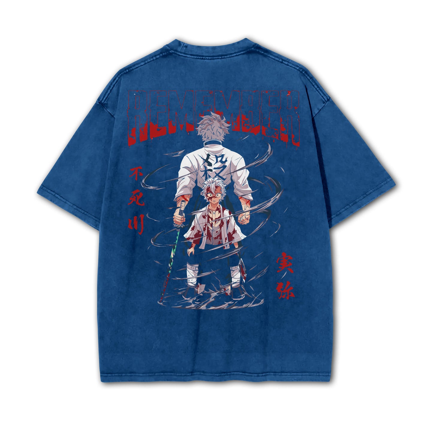 Blade of Demon Hunters Sanemi Shinazugawa Vintage T-Shirt