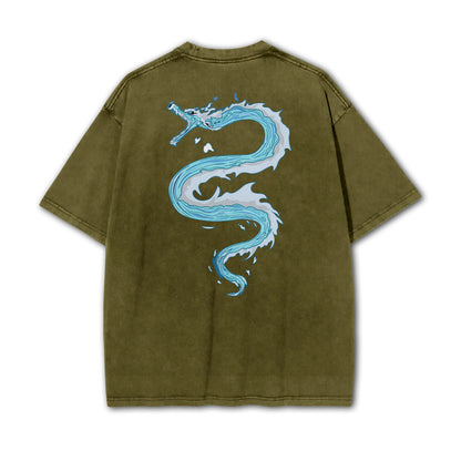 Blade of Demon Hunters Water Hashira Tomiyoka Water Dragon Vintage T-Shirt