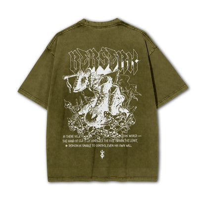 Dark Sword Saga Swordsman V5 Vintage T-Shirt